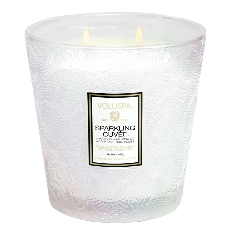 SPARKLING CUVÉE 2 WICK HEARTH CANDLE - PRINZZESA BOUTIQUE