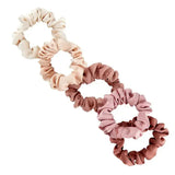 Satin Scrunchies in Jar Blush Tones - PRINZZESA BOUTIQUE