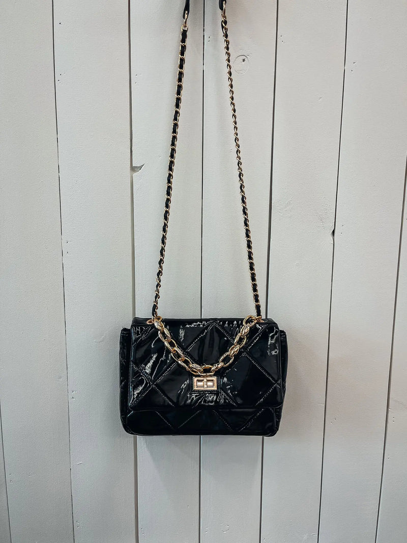 Sofia Shine Quilted Bag - PRINZZESA BOUTIQUE