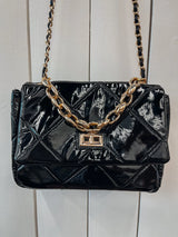 Sofia Shine Quilted Bag - PRINZZESA BOUTIQUE