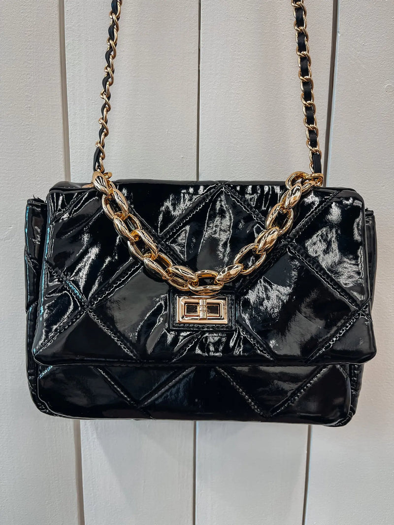 Sofia Shine Quilted Bag - PRINZZESA BOUTIQUE