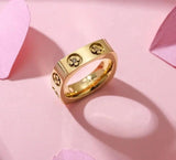 Square Daisy Ring - PRINZZESA BOUTIQUE