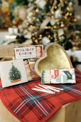 Square Safety Matches in Matchbox with Christmas Trees - PRINZZESA BOUTIQUE