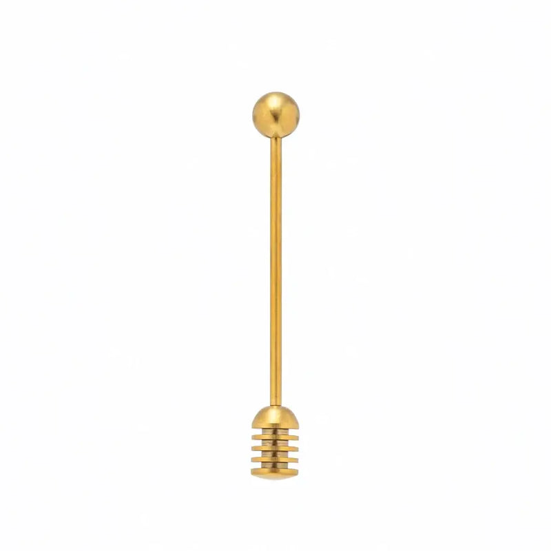 Stainless Steel Honey Dipper, Gold Finish - PRINZZESA BOUTIQUE