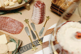 Star Stainless Steel and Brass Knives, Set of 4 - PRINZZESA BOUTIQUE