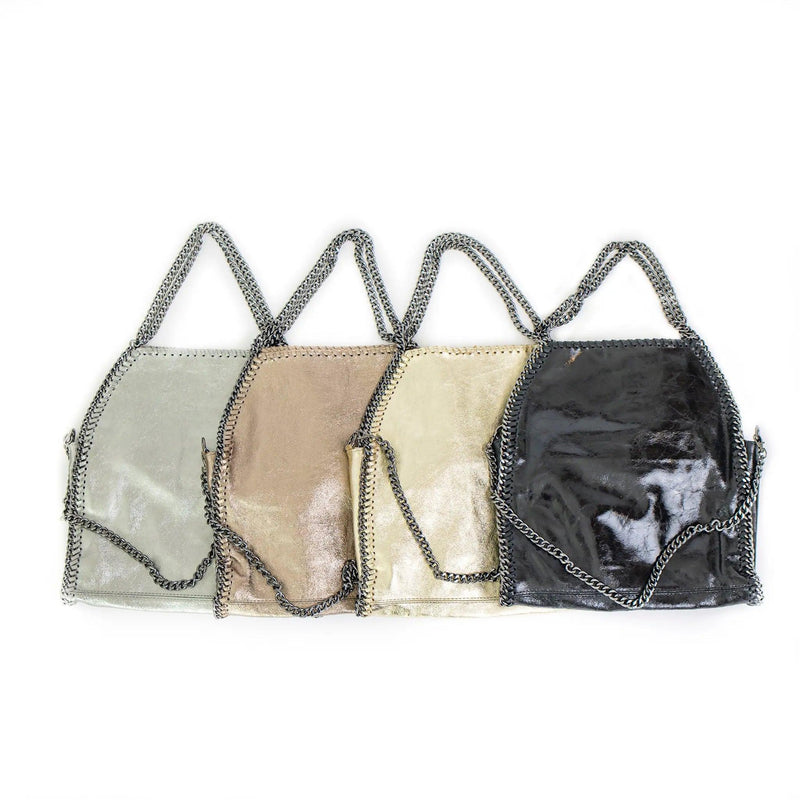 Stellar Metallic Chained Up Bag - PRINZZESA BOUTIQUE