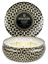 Suede Noir 3 Wick Tin Candle - PRINZZESA BOUTIQUE