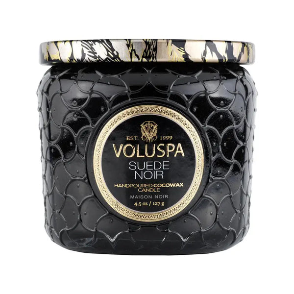 Suede Noir Petite Jar Candle - PRINZZESA BOUTIQUE