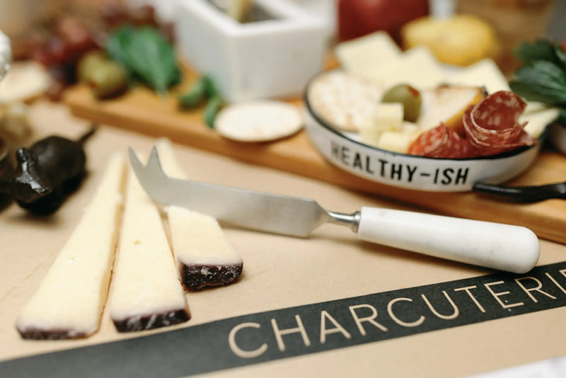 White Marble Cheese Knife - PRINZZESA BOUTIQUE