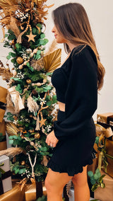 With It Black Wrap Skirt - PRINZZESA BOUTIQUE