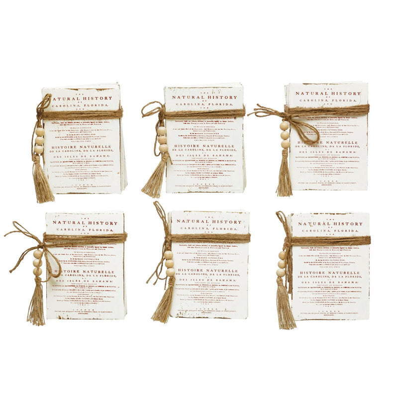 Wood Block Faux Books With Holiday Saying - PRINZZESA BOUTIQUE