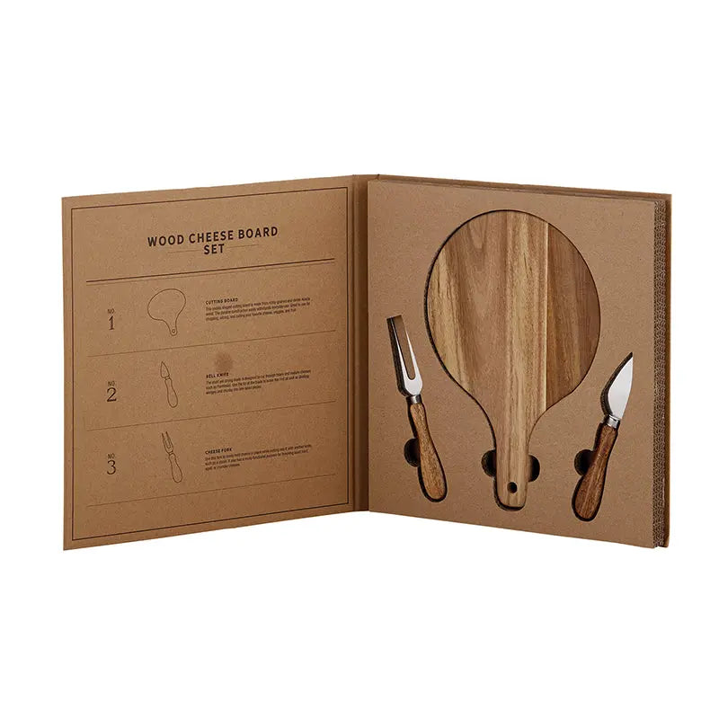 Wood Cheese Board Set - PRINZZESA BOUTIQUE
