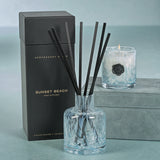 Apothecary Guild Opal Glass Mini Candle Jar - Sunset Beach
