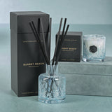 Apothecary Guild Opal Glass Mini Candle Jar - Sunset Beach