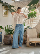 LACE FLORAL T SHIRTS