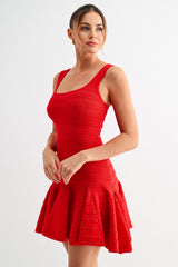 Penny's Soft Knit dress in Red