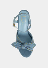 ETTA Denim Wooden Heel