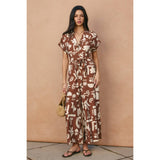 Conversational Collared Button Front Jumpsuit