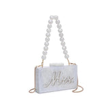 Mrs. Wedding Evening Bag White - PRINZZESA BOUTIQUE