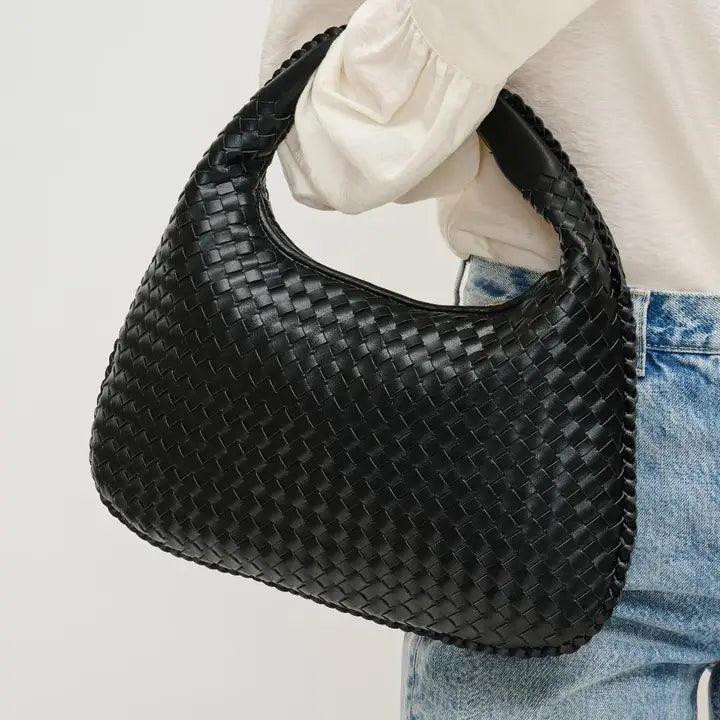 Braided Boho Bag Black - PRINZZESA BOUTIQUE
