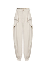 Folded Layer Balloon Pants