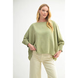 BOAT NECK OVERSIZE TOP