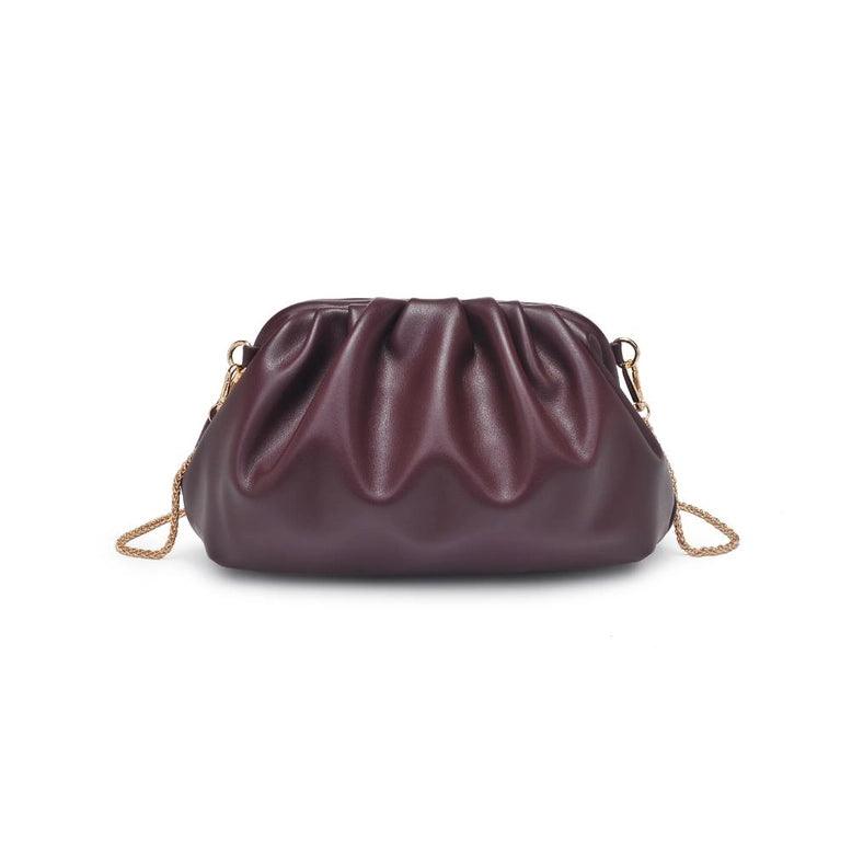Carey Studded Clutch Wine - PRINZZESA BOUTIQUE