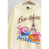 Bon Appetit Paris Sweatshirt - PRINZZESA BOUTIQUE