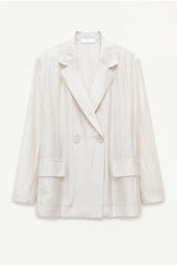 White Organza Blazer