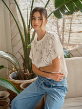 LACE FLORAL T SHIRTS