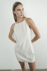 Nana Cream Halter Dress