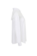 Embellished Yoke Woven Long Sleeve Top