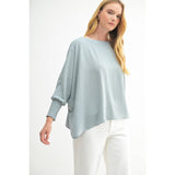 BOAT NECK OVERSIZE TOP