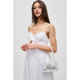 Mrs. Wedding Evening Bag White - PRINZZESA BOUTIQUE