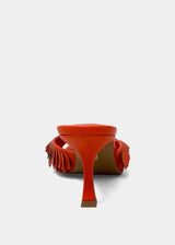 GRACE Blood Orange Slide Heels