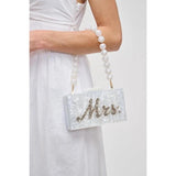 Mrs. Wedding Evening Bag White - PRINZZESA BOUTIQUE
