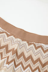 Zig Zag Brown Set Pants
