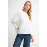 BOAT NECK OVERSIZE TOP