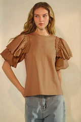 Crew Neck Jersey T-Shirt