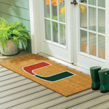 University of Miami Extra Large Full Color Coir Mat, 60"x24"