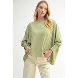 BOAT NECK OVERSIZE TOP