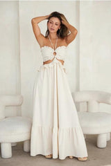 Gwenivere Ivory Maxi Dress