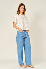LACE FLORAL T SHIRTS