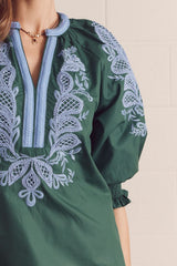 Yari Blouse Hunter Green