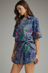 Botanical Fall Top Indigo