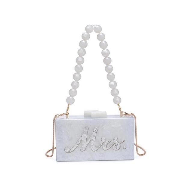 Mrs. Wedding Evening Bag White - PRINZZESA BOUTIQUE