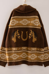 Southwest Horse Knit Cardigan