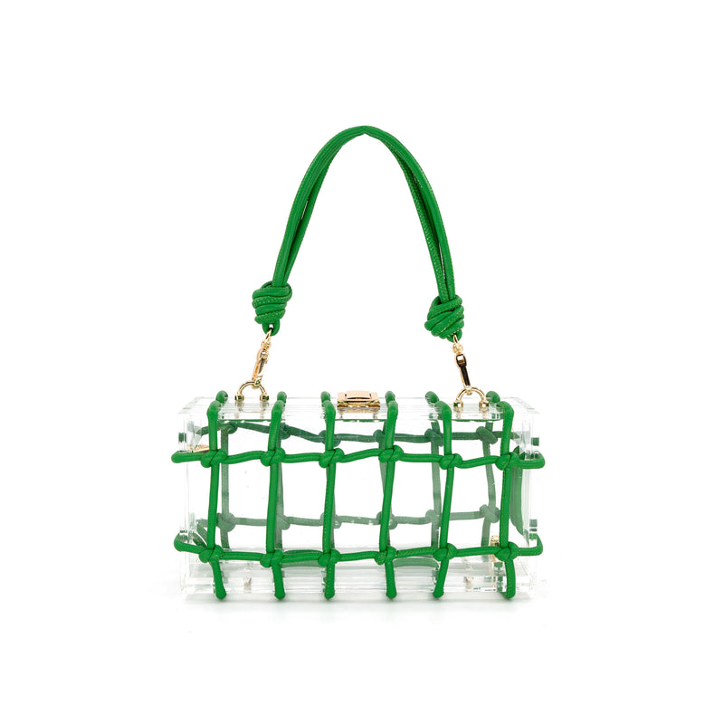 Cult Gaia | Hera Nano Crystal-embellished Knotted Satin Shoulder Bag |  Neutrals | One size | MILANSTYLE.COM