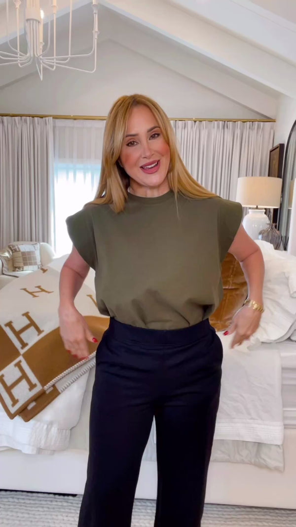 Fenn Olive Sleeveless Top