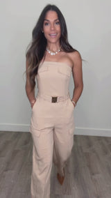 Elwood Camel Jumpsuit